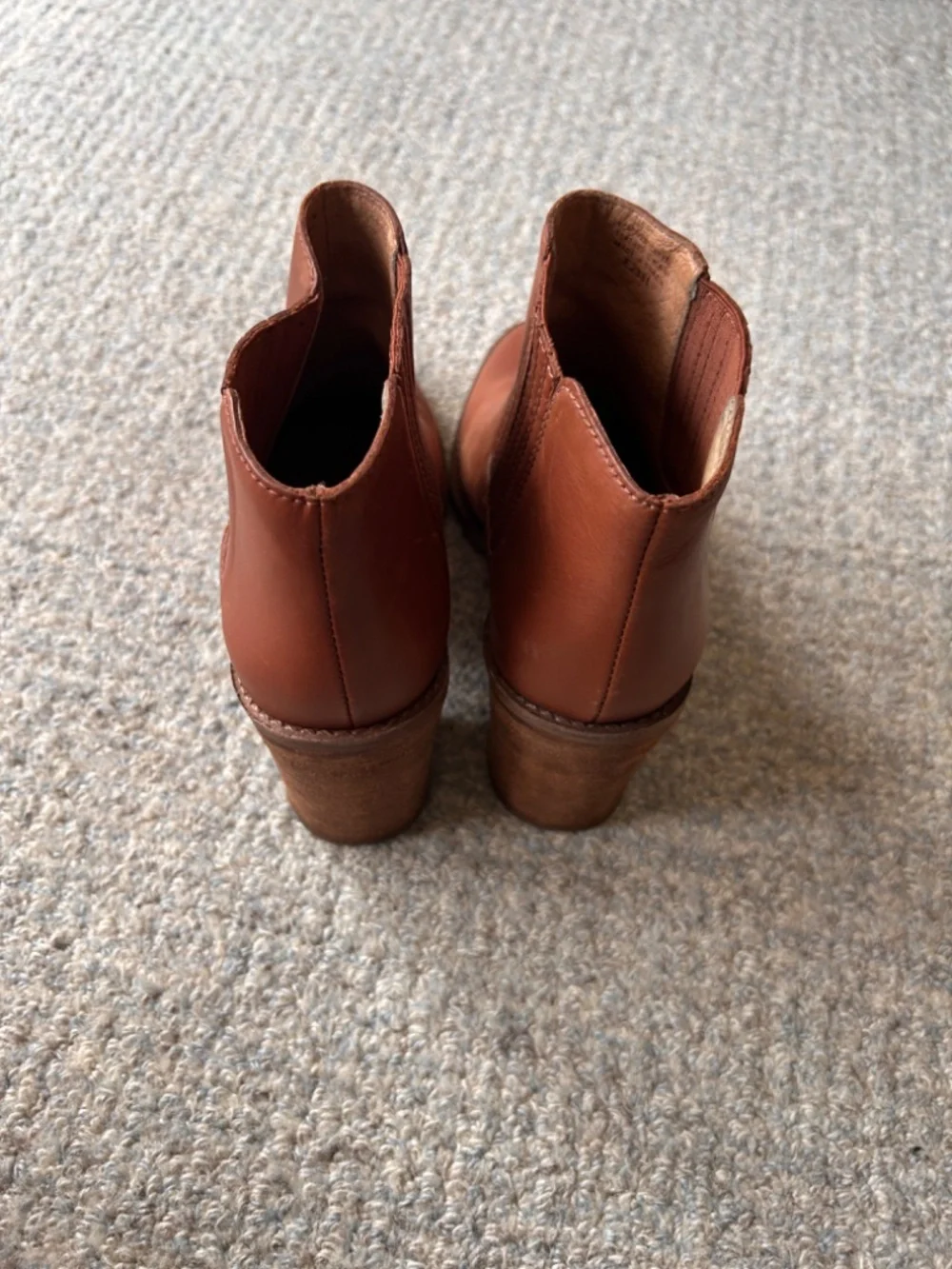 Women's Madewell The Ryan Chelsea Bootie Brown Leather E2331 Size 8.5